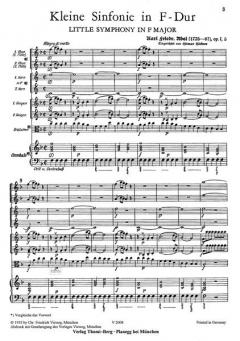 Kleine Sinfonie für Streicher und Continuo von Carl Friedrich Abel 