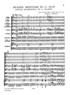 Kleine Sinfonie von Carl Friedrich Abel für Streicher und Continuo mit Bläsern ad lib. im Alle Noten Shop kaufen (Partitur)