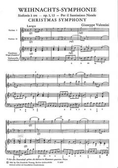 Weihnachts-Symphonie - Sinfonia a 3 per il Santissimo Natale op. 1,12 (Giuseppe Valentini) 