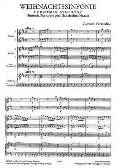 Weihnachtssinfonie von Giovanni Battista Ferrandini 