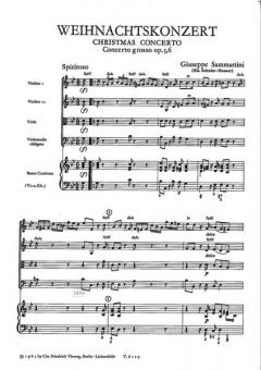 Weihnachtskonzert von Giuseppe Sammartini 