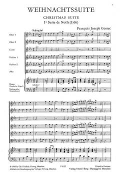 Weihnachtssuite - I. Suite des Noels von François-Joseph Gossec 