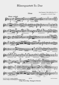 Bläserquartett Es-Dur op. 8 Nr. 2 (Carl Stamitz) 