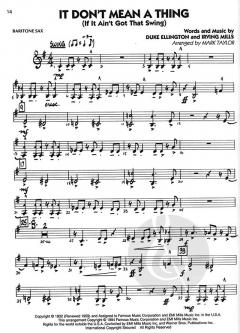 Swing Classics For Jazz Ensemble 