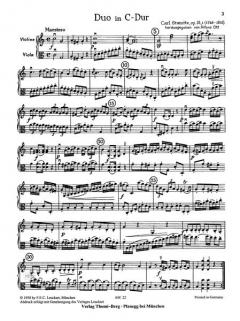 Sechs Duos, Heft I (Nr. 1-3) von Carl Stamitz 