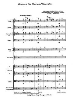 Konzert für Oboe und Orchester von Vincenco Bellini im Alle Noten Shop kaufen (Partitur)