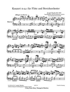 Konzert für Flöte und Streichorchester von Joseph Haydn im Alle Noten Shop kaufen