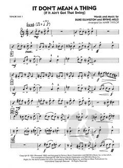 Swing Classics For Jazz Ensemble 