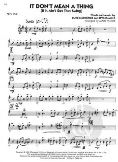 Swing Classics For Jazz Ensemble 