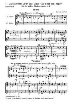 Variationen über 'Es blies ein Jäger' von Gerbert Mutter 