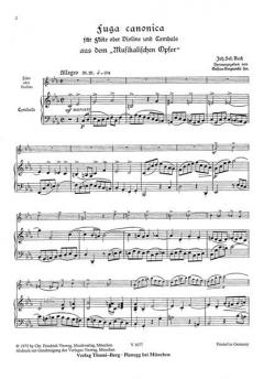 Fuga canonica aus dem 'Musikalischen Opfer' von Johann Sebastian Bach 
