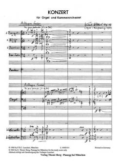 Konzert für Orgel und Orchester von Karl Höller im Alle Noten Shop kaufen - TB-L10483-01