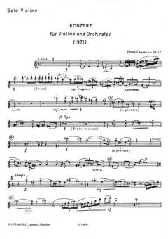 Konzert für Violine und Orchester von Hans Chemin-Petit im Alle Noten Shop kaufen