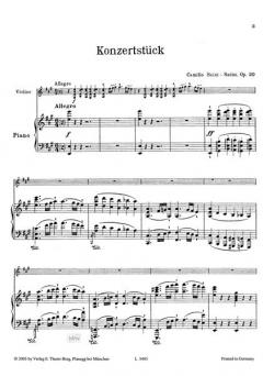 Konzertstück (1. Violinkonzert) von Camille Saint-Saëns 