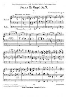Sonate Nr. 3 von Camillo Schumann 