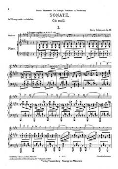 Sonate von Georg Schumann 