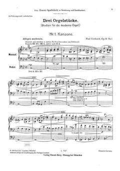 Drei Orgelstücke von Paul Gerhardt im Alle Noten Shop kaufen