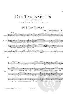 Die Tageszeiten op. 76 von Richard Strauss 