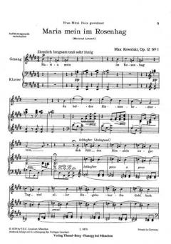 Fünf Marienlieder von Max Kowalski 