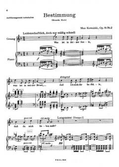 Fünf Lieder von Max Kowalski 