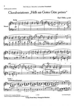 Choralvariationen 'Helft mir Gottes Güte preisen' von Karl Höller 