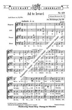 Vier Adventsmotetten aus op. 176 (Joseph Gabriel Rheinberger) 