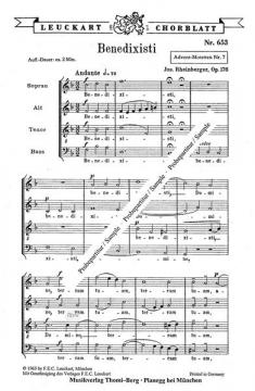 Vier Adventsmotetten aus op. 176 (Joseph Gabriel Rheinberger) 