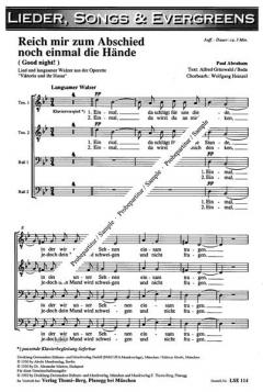 Reich mir zum Abschied noch einmal die Hände (Paul Abraham) 