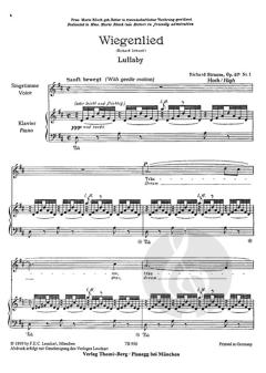 Wiegenlied von Richard Strauss 