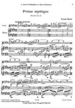 Poème Mystique von Ernest Bloch 