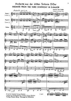 Andante aus der dritten Sinfonie (Friedrich II.) 