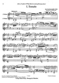 Sechs Violin-Sonaten von Johann Sebastian Bach im Alle Noten Shop kaufen