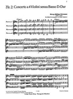 Zwei Konzerte Nr. 2 von Georg Philipp Telemann 