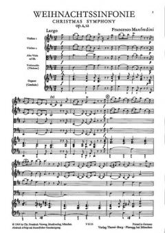 Weihnachtssinfonie von Francesco Manfredini 