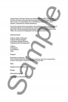 Hearing Voices von Jocelyn Pook 