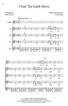 I Feel The Earth Move (Carole King) 