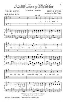 An Early American Service Of Lessons And Carols 