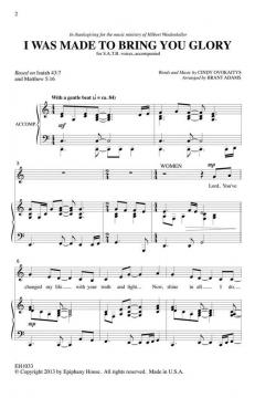 I Was Made To Bring You Glory 