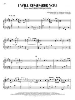 Sarah McLachlan for Piano Solo 