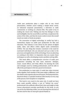 Audio Post Production For Film And Television 