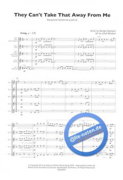 They Can't Take That Away from Me von George Gershwin 