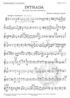 Intrada für Orgel und 7 Blechbläser (Ernst Ludwig Leitner) 