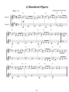 Scottish Airs And Dances For Two Violins von Anne C. Witt im Alle Noten Shop kaufen