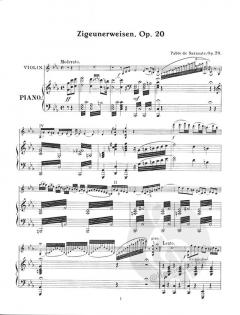 Zigeunerweisen, Carmen Fantasy, Introduction & Tarantella von Pablo de Sarasate 