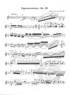 Zigeunerweisen, Carmen Fantasy, Introduction & Tarantella von Pablo de Sarasate 