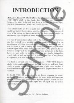 Rock Etudes For Drum Set (Joel Rothman) 
