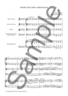 Praise The Lord, O Jerusalem von Henry Purcell 