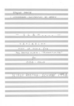 Scan... Variation over et tema fra Poul Rovsing Olsen 'Planeterne' von Niels Rosing-Schow 