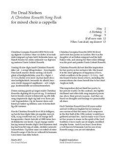 A Christina Rosetti Song Book (Per Drud Nielsen) 