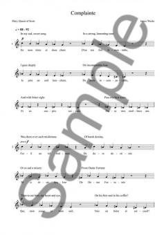Complainte (for Solo Soprano) von James Weeks 